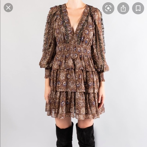 NWT- Ulla Johnson Brisa Ruffle Dress - Picture 7 of 9